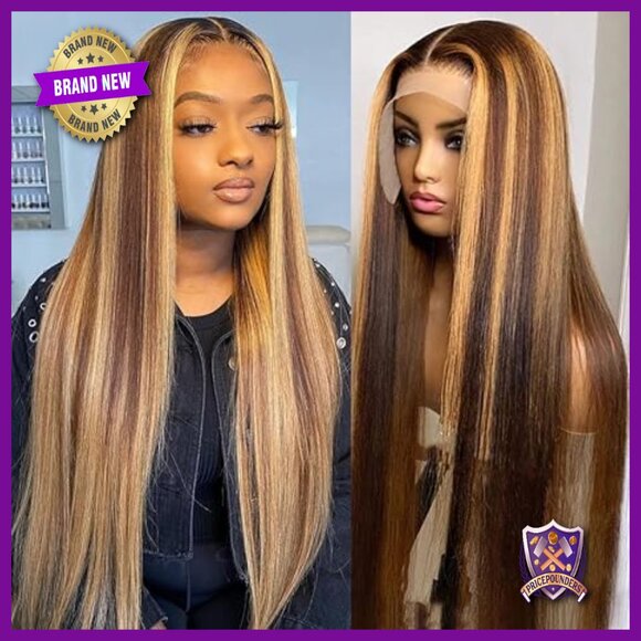 200% Density Human Hair Wig HD Lace Straight Wave Pre Plucked main image 5